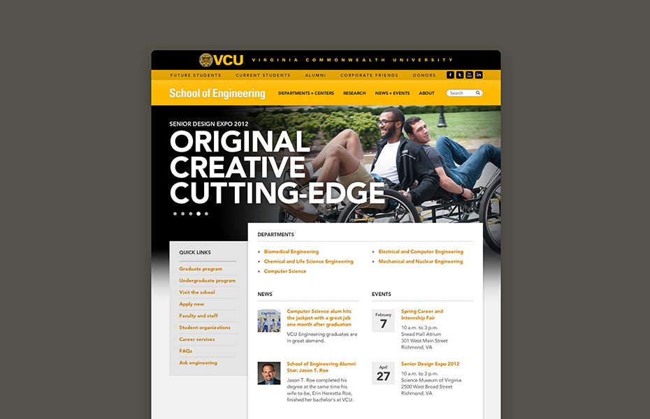VCU School of Engineering website
